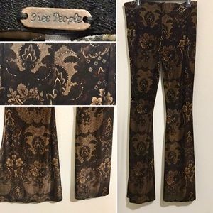 Free People velvet bell bottoms